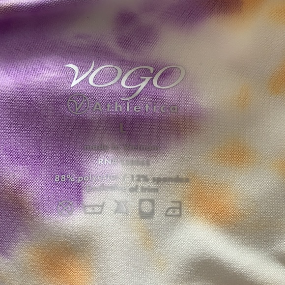 Vogo pastel capri sport leggings with side pockets - Picture 9 of 10